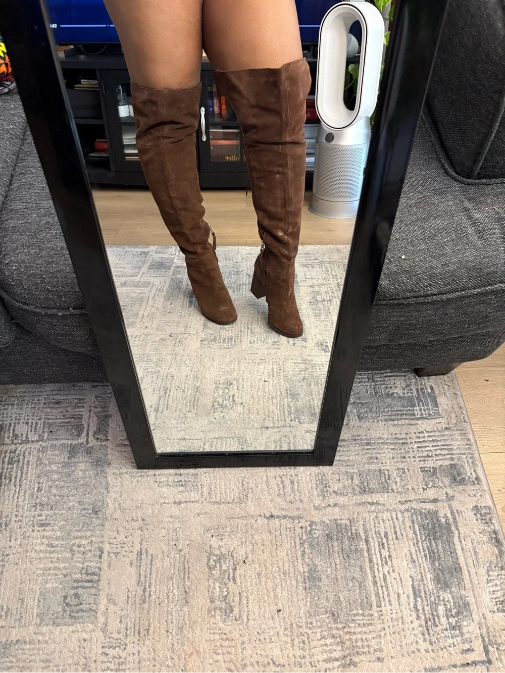 Steve Madden Brown Over-the-Knee Suede Boots